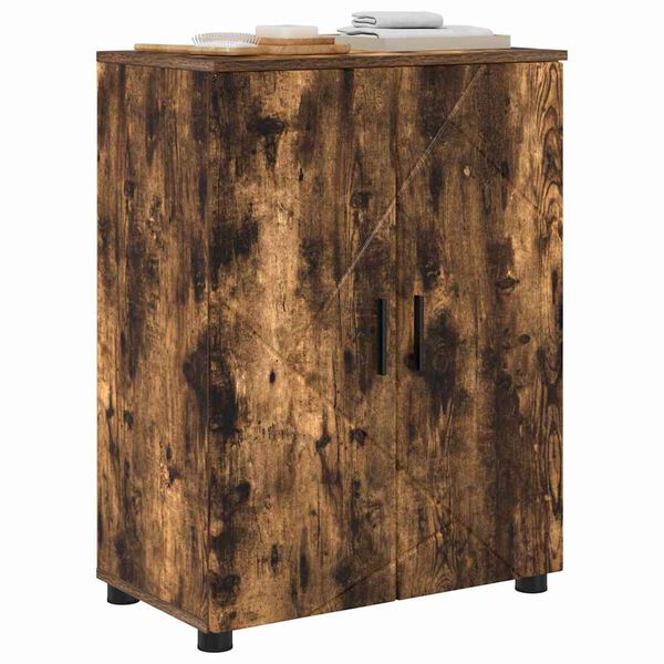 vidaXL K&uacute;peľňov&aacute; skriňa s &uacute;ložiskom Dymov&aacute; dub 60 x 35 x 80 cm