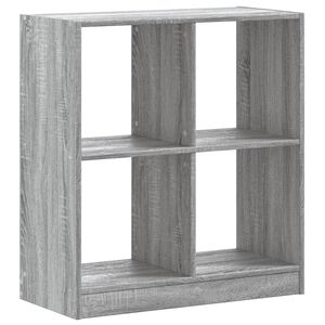 vidaXL Knižnica siv&aacute; sonoma 68,5x32x75 cm kompozitn&eacute; drevo