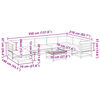 vidaXL 9-dielna záhradná súprava s podložkami, borovicový masív