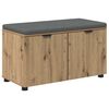 vidaXL Lavica na top&aacute;nky s vank&uacute;&scaron;om Dub artisan 80 x 38 x 46 cm