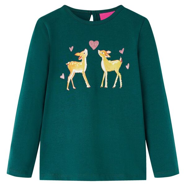 Detsk&eacute; tričko s dlh&yacute;mi ruk&aacute;vmi tmavoyelen&eacute; 104