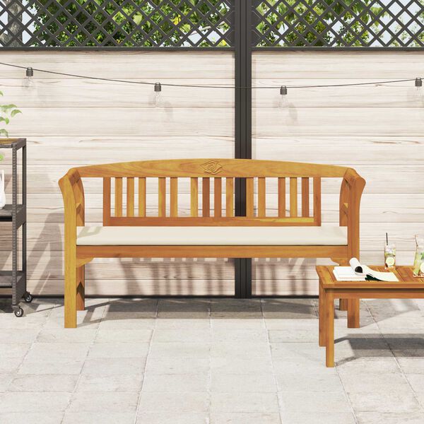 vidaXL Ružov&aacute; lavička Pr&iacute;rodn&aacute; 157 x 46 x 82,5 cm Pevn&eacute; ak&aacute;ciov&eacute; drevo