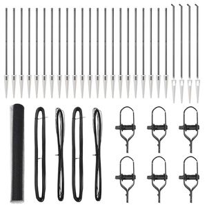 vidaXL Stĺp na plot. Siv&aacute;