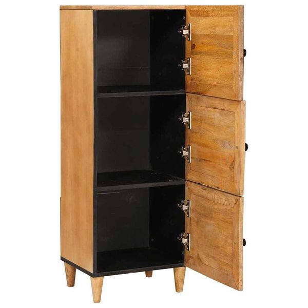 vidaXL Highboard s poličkou Svetlohnedá 40 x 33 x 110 cm mangový masív