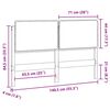 vidaXL Čal&uacute;nen&eacute; čelo postele s čelnou doskou Pr&iacute;rodn&aacute; a čierna 135 cm