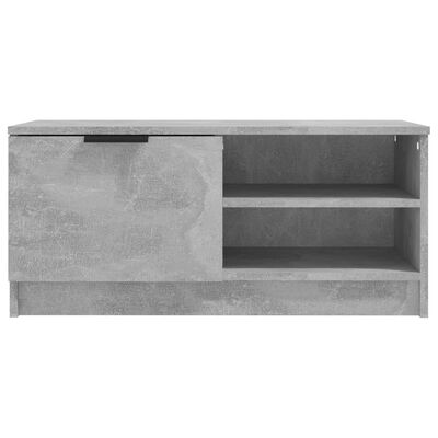 vidaXL TV stolík betónový sivý 80x35x36,5 cm spracované drevo