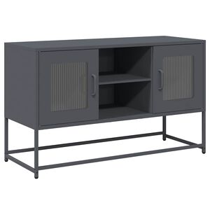 vidaXL TV skrinka antracitov&aacute; 100,5x39x60,5 cm oceľ