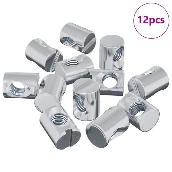 vidaXL N&aacute;bytkov&aacute; z&aacute;tka 12 pcs Zinkovan&yacute; M6 x 13 mm Železo