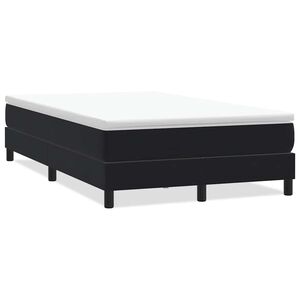vidaXL Posteľn&yacute; r&aacute;m boxspring bez matracom čierny 120x220 cm zamat