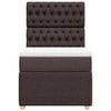 vidaXL Boxspring posteľ s matracom tmavohned&aacute; 90x190 cm l&aacute;tka