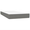 vidaXL Boxspring posteľ s matracom tmavosiv&aacute; 90x200 cm l&aacute;tka
