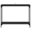 vidaXL Konzolov&yacute; st&ocirc;l Čierny dub 101 x 30.5 x 75 cm Kompozitn&eacute; drevo