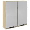 vidaXL Zrkadlov&aacute; skrinka dub sonoma 64,5x20x66,5 cm, kompozitn&eacute; drevo