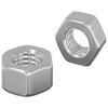 vidaXL Hex žal&uacute;dkov&eacute; matice 2 pcs Strieborn&aacute; m8 Kov