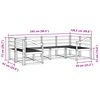 vidaXL Z&aacute;hradn&aacute; s&uacute;prava gaučov 6 pcs Pr&iacute;rodn&aacute; Pevn&eacute; ak&aacute;ciov&eacute; drevo