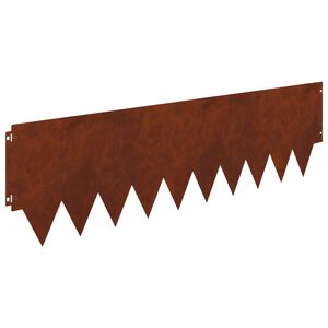 vidaXL Obrubn&iacute;k tr&aacute;vnika 10 ks 103 x 30 cm Oceľ Hrdzav&yacute;