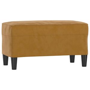 vidaXL Lavička hned&aacute; 70x35x41 cm zamat