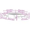 vidaXL R&aacute;m postele Remeseln&yacute; dub 160 x 200 cm Kompozitn&eacute; drevo