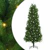 vidaXL Vianočn&yacute; stromček s 300 LED-i so stojanom Zelen&aacute; 240 cm PE