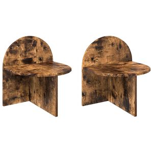 vidaXL Nočn&yacute; stol&iacute;k 2 pcs Dymov&yacute; dub 40 x 35,5 x 45,5 cm