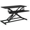 VidaXL Nastaviteľn&yacute; pracovn&yacute; st&ocirc;l 90x40x(13-50) cm oceľ a sprac. drevo