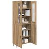 vidaXL Highboard Remeseln&yacute; dub 69,5 x 34 x 180 cm Kompozitn&eacute; drevo