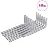 vidaXL &Scaron;esťhrann&yacute; kľ&uacute;č 4675 ks Strieborn&aacute; 20 x 52 mm Oceľ