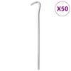 vidaXL Stanov&eacute; kol&iacute;ky 50 ks 23 cm &Oslash;7 mm pozinkovan&aacute; oceľ