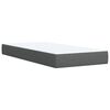 vidaXL Boxspring posteľ s matracom tmavosiv&aacute; 90x200 cm l&aacute;tka