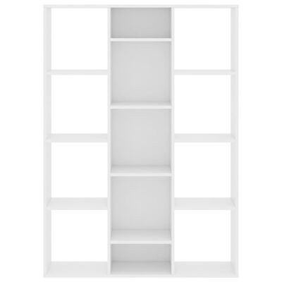 vidaXL Knižnica/deliaca stena, biela 100x24x140 cm, kompozitné drevo