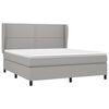 vidaXL Boxspring posteľ s matracom bledosiv&aacute; 180x200 cm l&aacute;tka