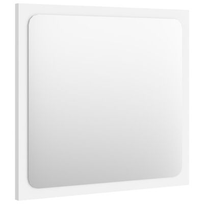 vidaXL Kúpeľňové zrkadlo, biele 40x1,5x37 cm, kompozitné drevo