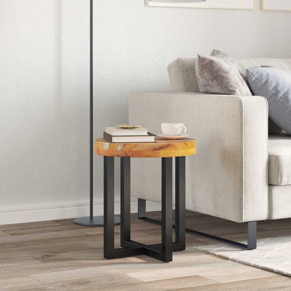 vidaXL Konferenčn&yacute; stol&iacute;k 40x45 cm t&iacute;kov&yacute; mas&iacute;v a polyresin