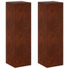 vidaXL Stojan na rastliny 2 pcs Hrdzav&yacute; 30 x 30 x 100 cm