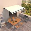 vidaXL Automaticky zaťahovacia mark&iacute;za 450x350 cm kr&eacute;mov&aacute;