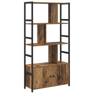 vidaXL Reg&aacute;l na knihy 80 x 30 x 155,5 cm Kompozitn&eacute; drevo Star&eacute; drevo
