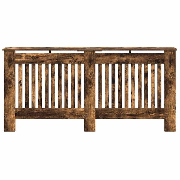 vidaXL Kryt radi&aacute;tora Dymov&aacute; dub 172 x 19 x 81,5 cm Kompozitn&eacute; drevo