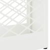 vidaXL Stojan na slnečník s úložiskom Biela 28 x 12 x 41 cm Oceľ