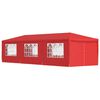 vidaXL P&aacute;rty stan 900 x 300 x 255 cm Červen&aacute; PE a oceľ