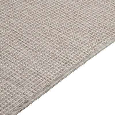 vidaXL Vonkajší koberec s plochým tkaním 120x170 cm sivohnedý