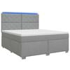 vidaXL Posteľ boxspring s matracom Svetlosiv&aacute; 160 x 200 cm L&aacute;tka