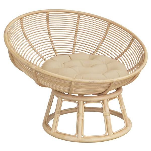 vidaXL Okr&uacute;hly vank&uacute;&scaron; b&eacute;žov&yacute; &Oslash; 60 x 11 cm oxfordsk&aacute; l&aacute;tka