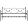 vidaXL Denn&aacute; posteľ bez matraca Čierna 80x200 cm Oceľ