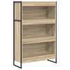 vidaXL Knižnica 80 x 30 x 121 cm Kompozitn&eacute; drevo Sonoma