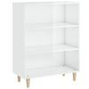 vidaXL Komoda leskl&aacute; biela 69,5x32,5x90 cm spracovan&eacute; drevo