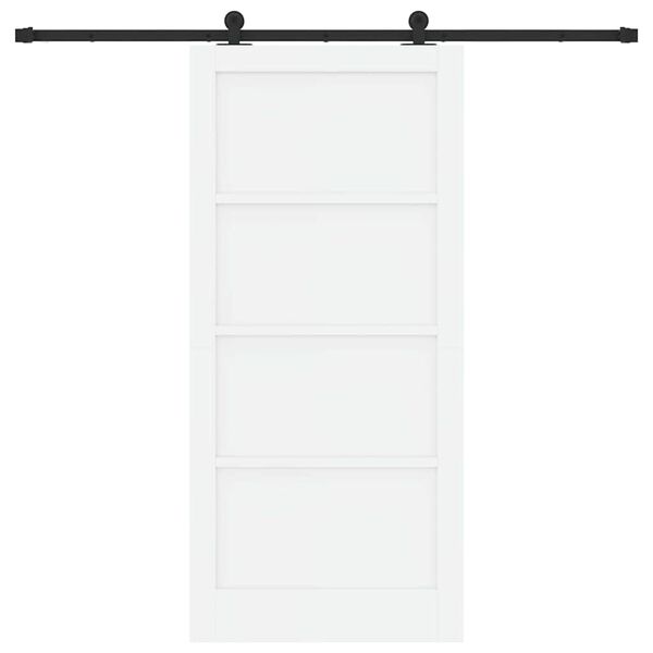 vidaXL Posuvn&eacute; dvere ORKDAL Biela 93 x 202 cm Mas&iacute;vne borovicov&eacute; drevo