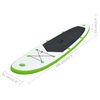 vidaXL Nafukovací Stand up paddleboard, zeleno biely