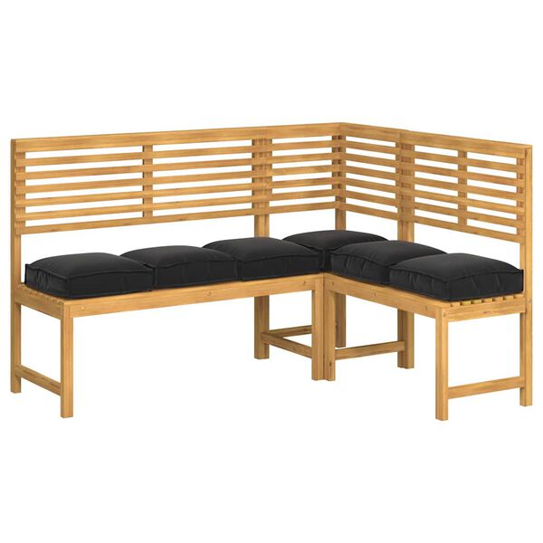 vidaXL Podložka 6 pcs Čierna 40 x 40 x 8 cm Oxfordsk&aacute; l&aacute;tka