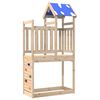 vidaXL Hern&aacute; veža Hned&aacute; 110.5 x 52.5 x 215 cm Mas&iacute;vne borovicov&eacute; drevo