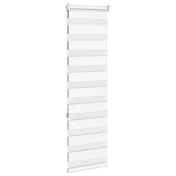vidaXL Zebra roleta biela 40x150 cm &scaron;&iacute;rka l&aacute;tky 35,9 cm polyester